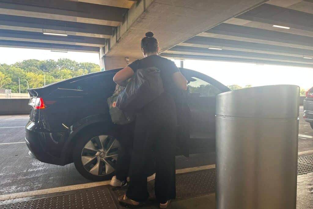 Curbside at the airport